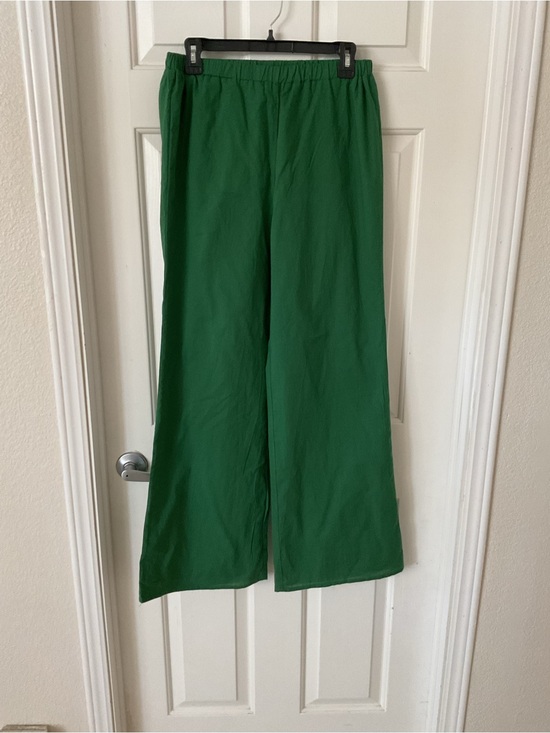 Day&night Pants - Day&Night Wide-Leg Green Pull-On Trousers